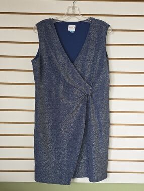 Serra Metallic Midi Dress Large